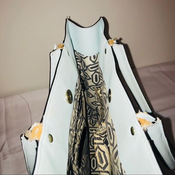 REBECCA MINKOFF Light Blue Leather Tote - Picture 7 of 8